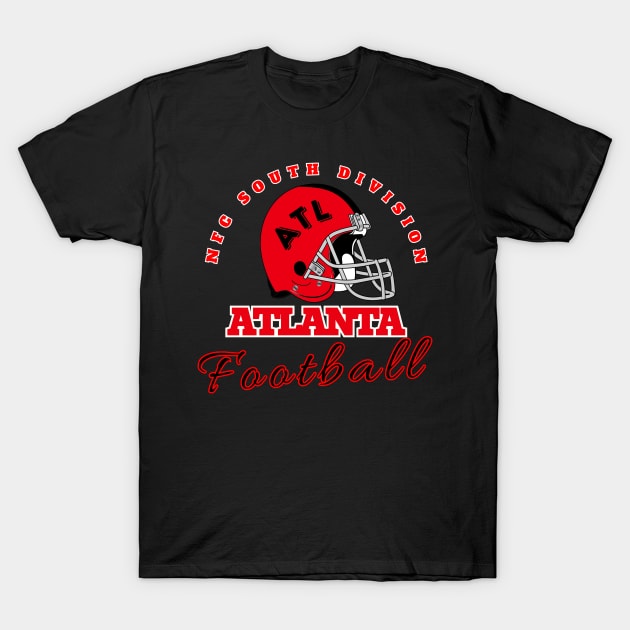 Atlanta Football Vintage Style T-Shirt by Borcelle Vintage Apparel 